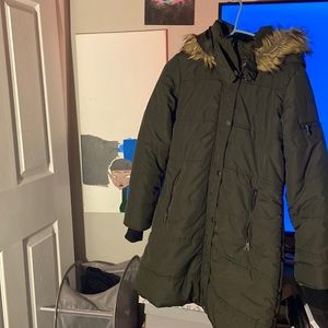 Olive Green Maralyn & me coat size large
